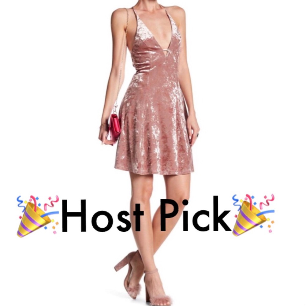 🎉Host Pick Do + Be crushed velvet dress backless